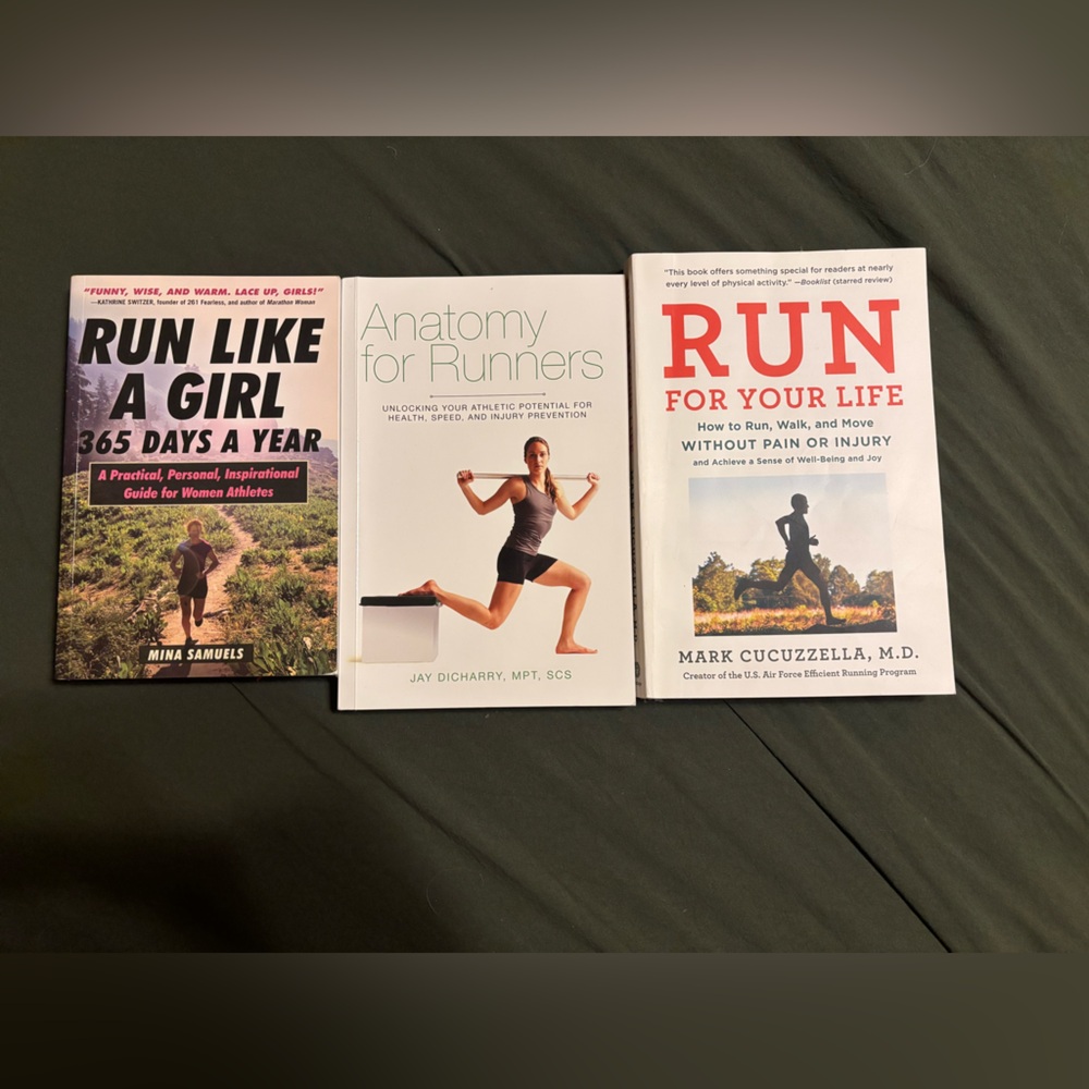 Set of Three Running Books